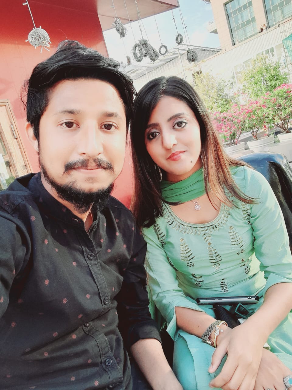 Romantic portrait of Prince and Simran